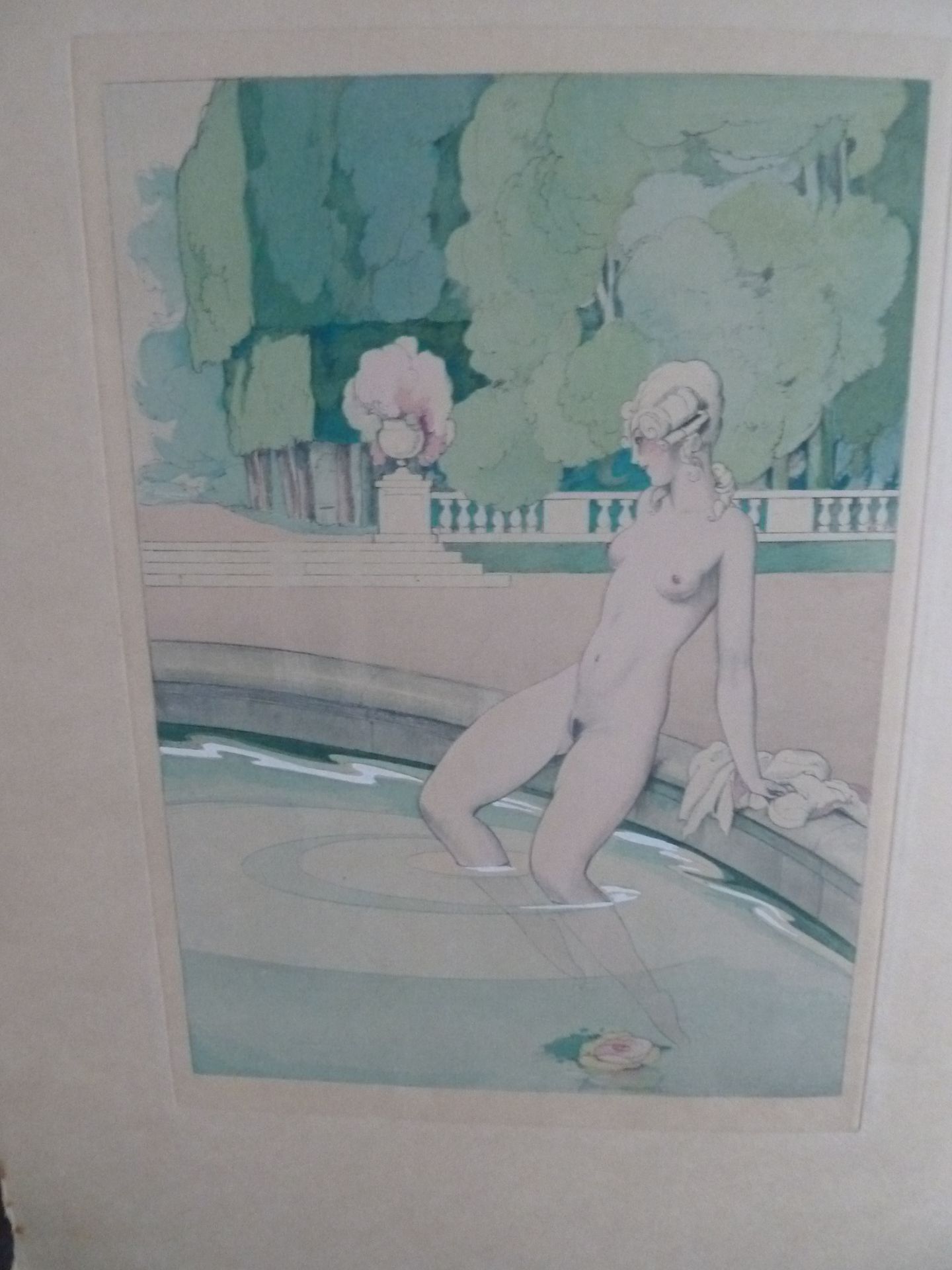 Null BOYLESVE, René (BRUNELLESCHI):公园里的爱情故事。巴黎：阿尔宾-米歇尔，1933年。四开大卷平装本，插图和填充封面。未镶边&hellip;