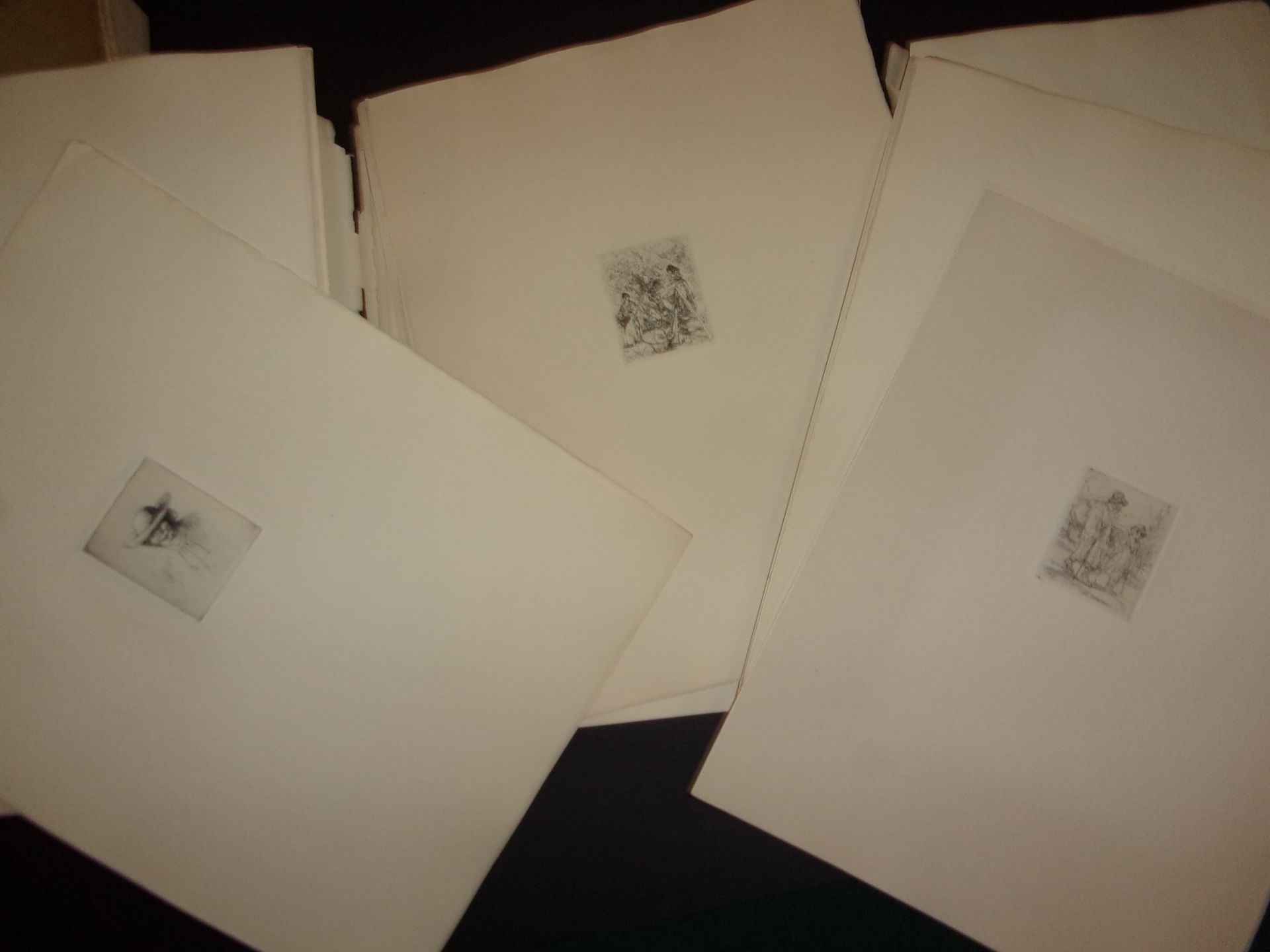 Null [BROUET, Auguste]. Set of 50 etchings of Mireille in vignette format, on fu&hellip;