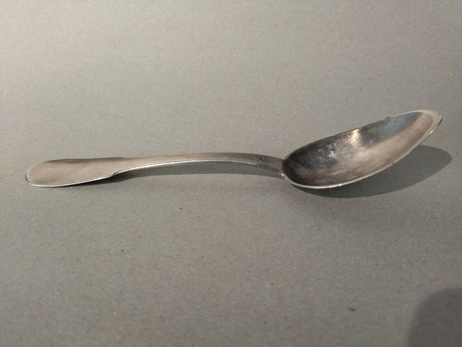 Null silver ragout spoon with vieillard hallmark. Uniplat model. Goldsmith's hal&hellip;