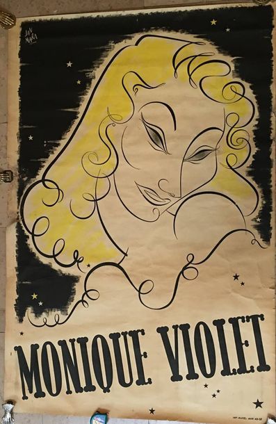 Null Jan MARA.

Monique Violet. Artiste de music-hall.

Imp. Aussel. Dim. 120x15&hellip;