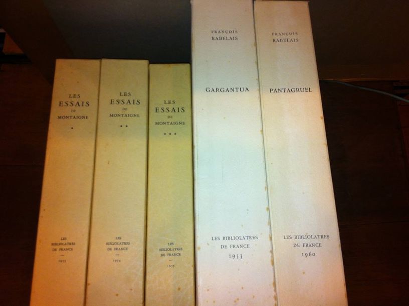 Null [Editions des Bibliolatres]. Réunion de 5 volumes contenant les Œuvres de R&hellip;