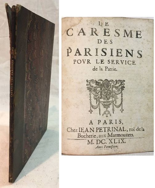 Null [ANONYME]. 

Le Caresme des Parisiens pour le service de la Patrie. 

Paris&hellip;