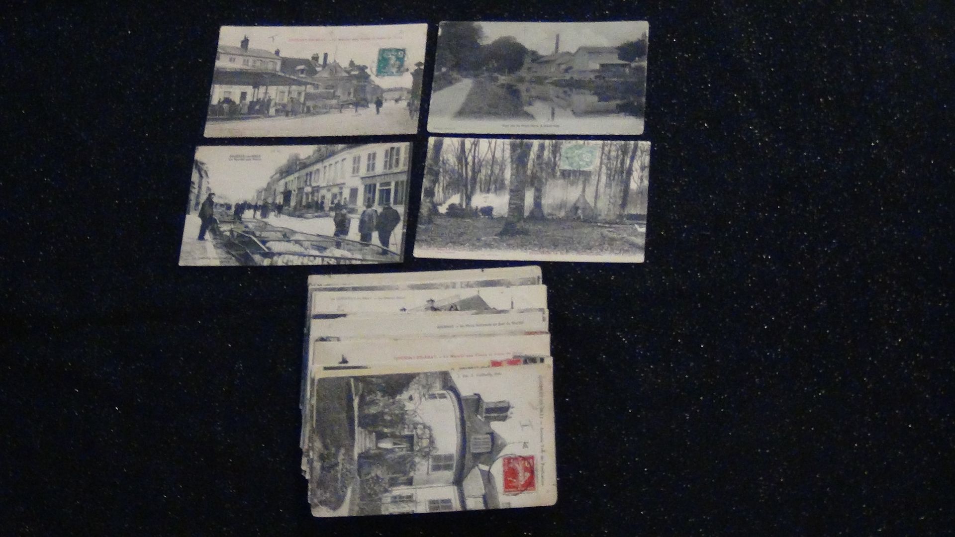 Null 45 Tarjetas postales múltiples vistas GOURNAY EN BRAY - Dept 76