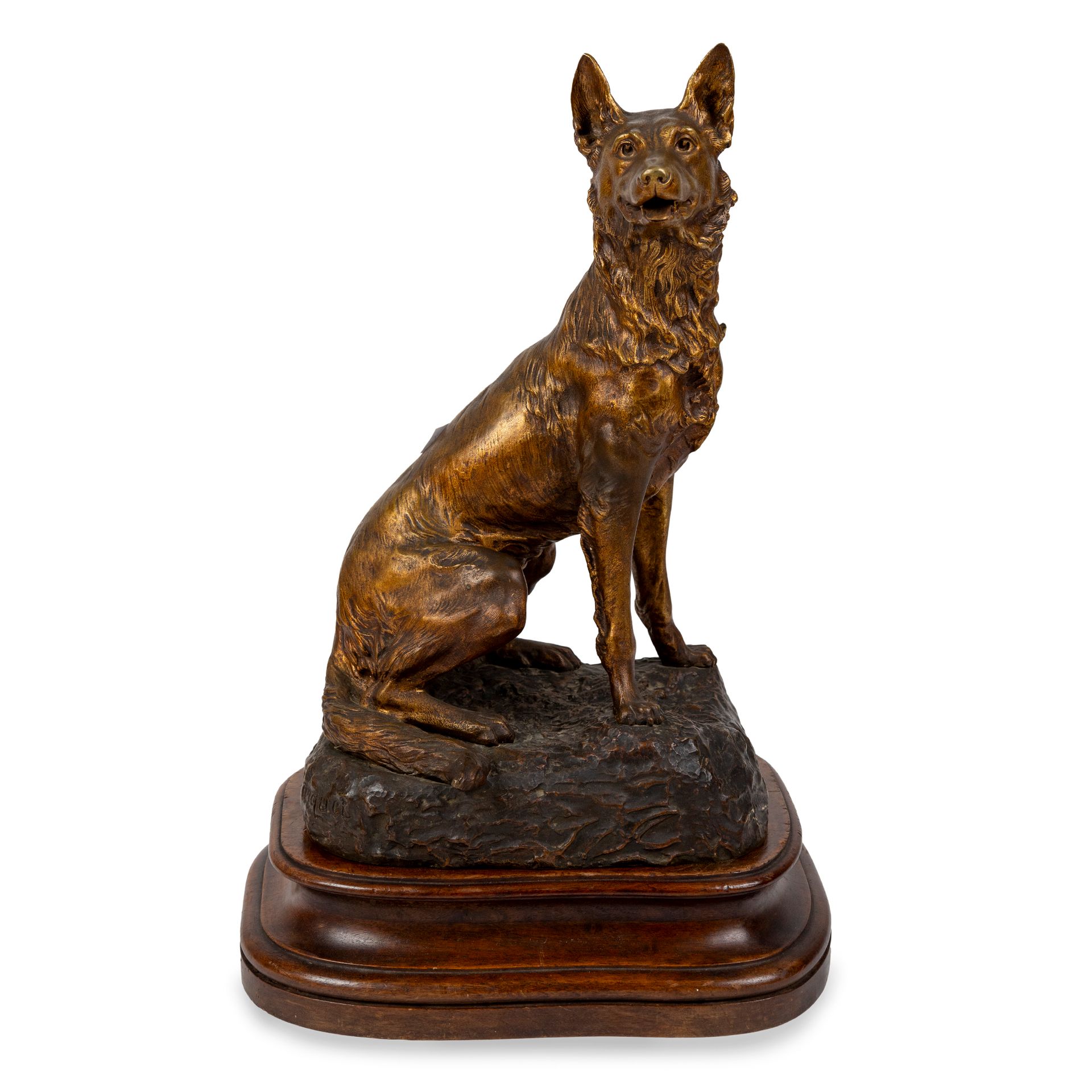 Null René Paul Marquet Wolfhound
patinated bronze sculpture, cm. 45.5x26x20
Sign&hellip;