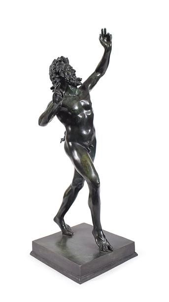 Null A patinated bronze sculpture of a dancing faun

after the antique, 76cm. Hi&hellip;