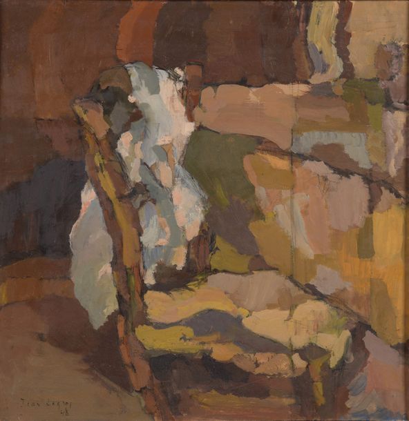 Jean LEGROS (1917-1981) 

Vêtement sur le dos d'une chaise, 1948


Huile sur pan&hellip;