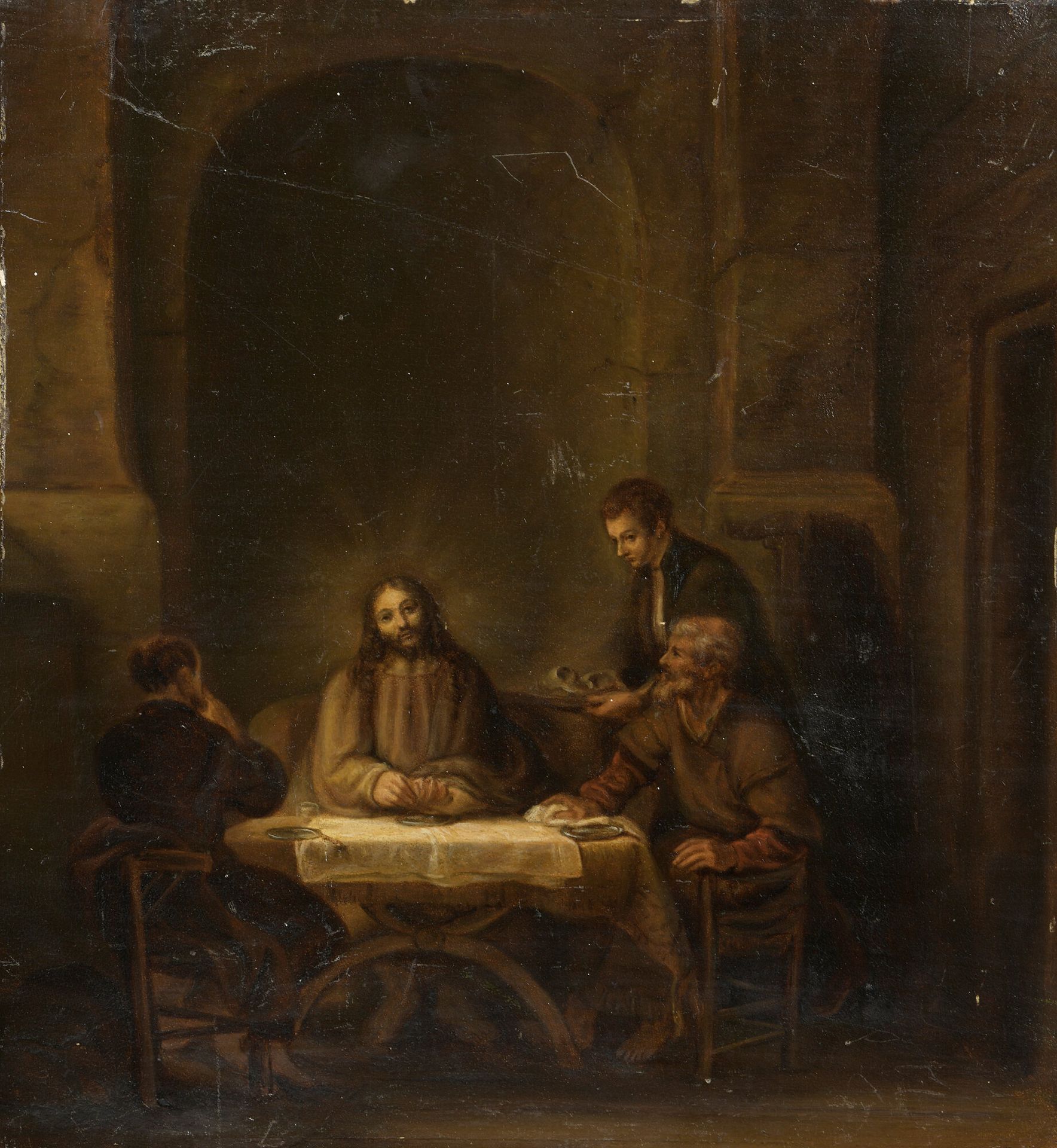 Null 19th century school, after REMBRANDT

Emmaus Pilgrims

Oil on panel.

31 x &hellip;
