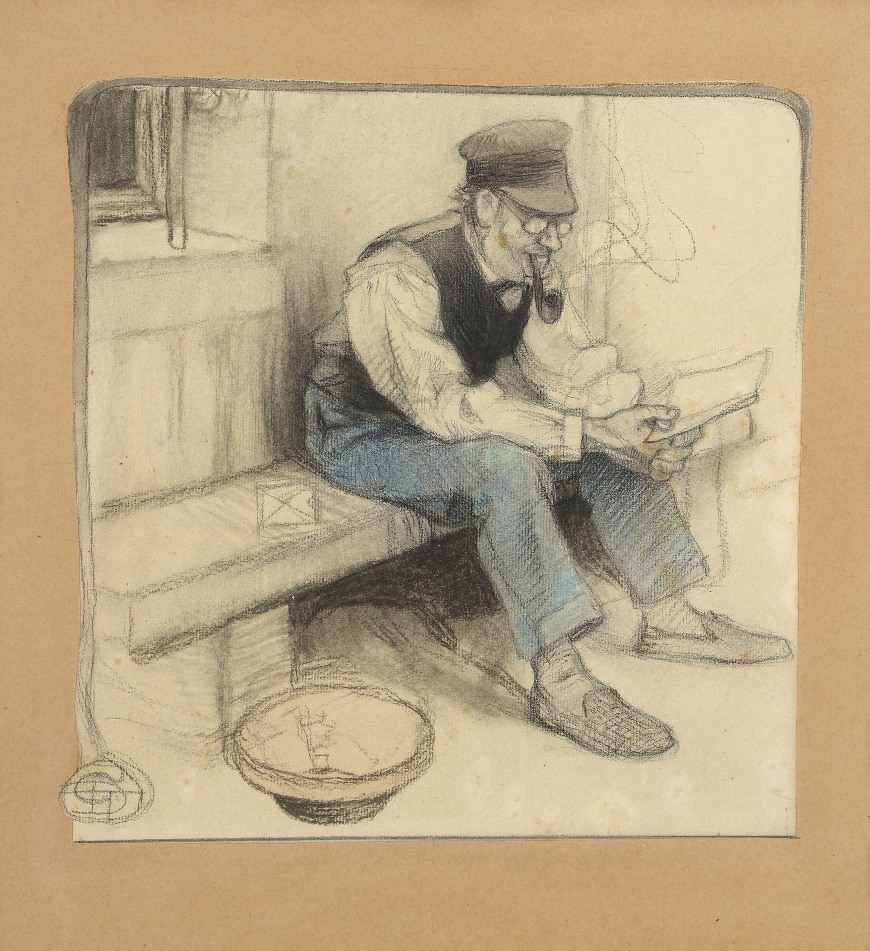 Null Géo DUPUIS (1875-1932)


La lettre 


Crayon noir et bleu sur papier.


Mon&hellip;
