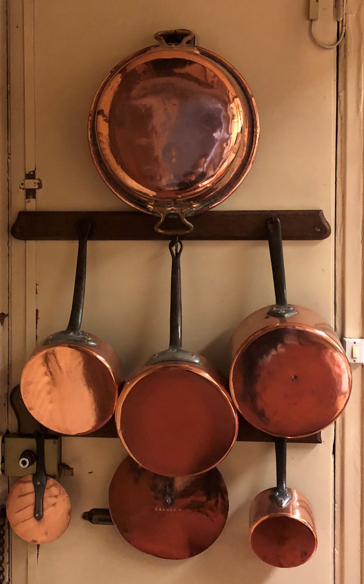 Null Copper handle, including pots, pans and fishmonger's bowl
