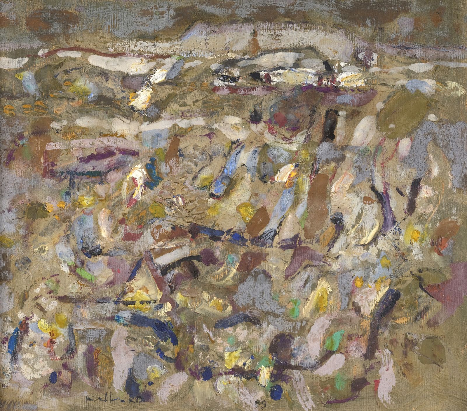 Null 路易斯-纳拉尔(1918-2016)

1991年，《斜风》

油画装裱在画板上，左下方有签名，中间有年代。

34 x 39厘米

证明：布赫让娜画&hellip;