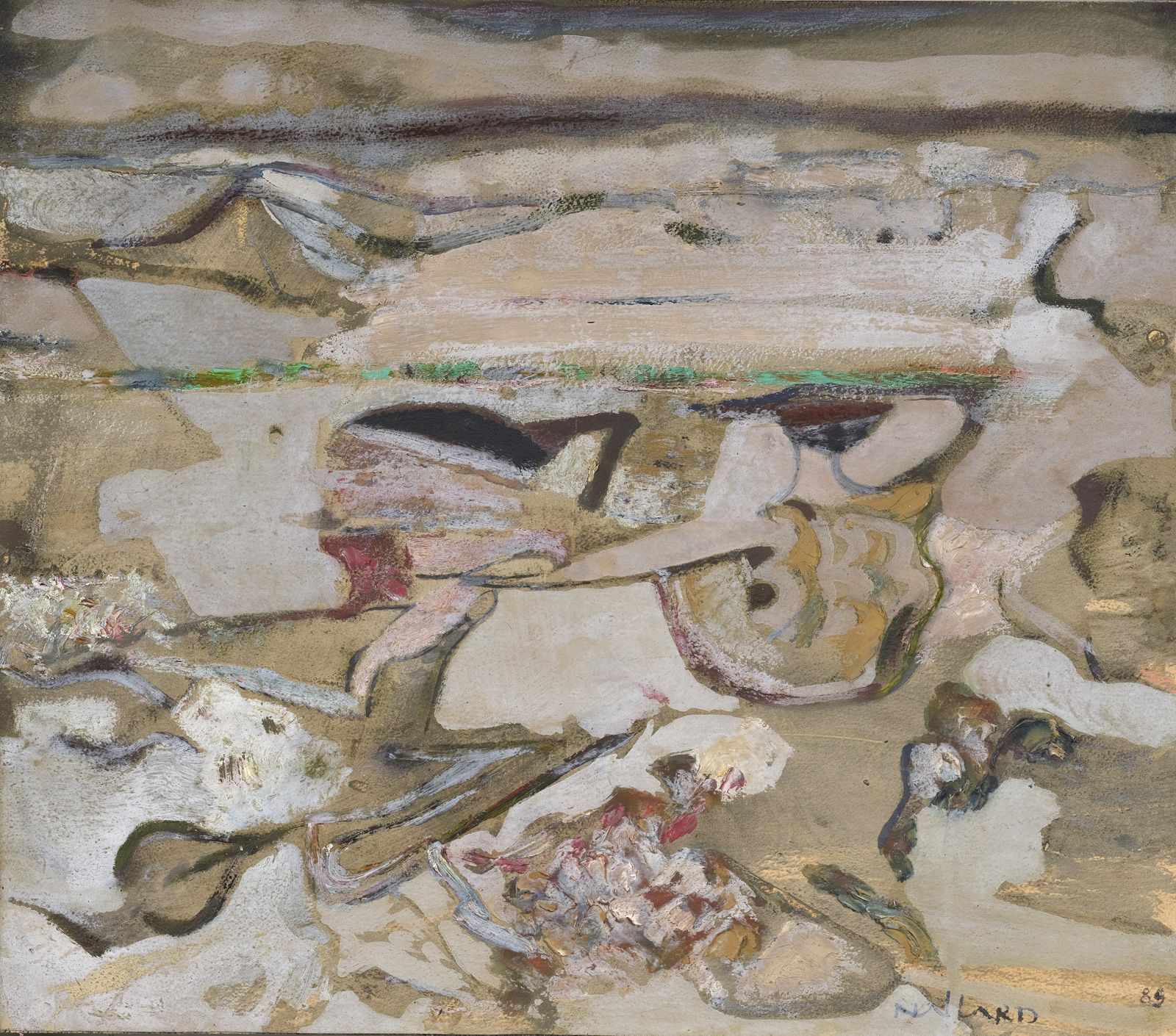 Null 路易斯-纳拉尔(1918-2016)

《游泳者》，1989年

纸上油画，右下方有签名。

37 x 40.5厘米

证明：布赫让娜画廊，巴黎。Ku&hellip;