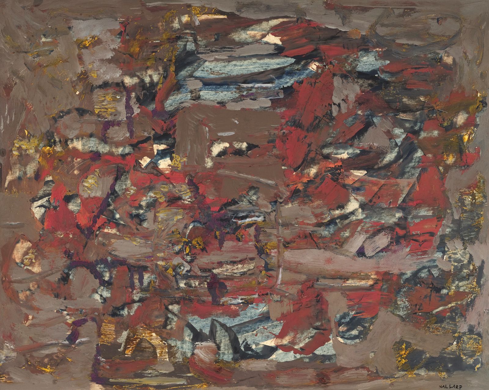 Null 路易斯-纳拉尔(1918-2016)

无题

纸上油画，右下方有签名。

44 x 53.5厘米