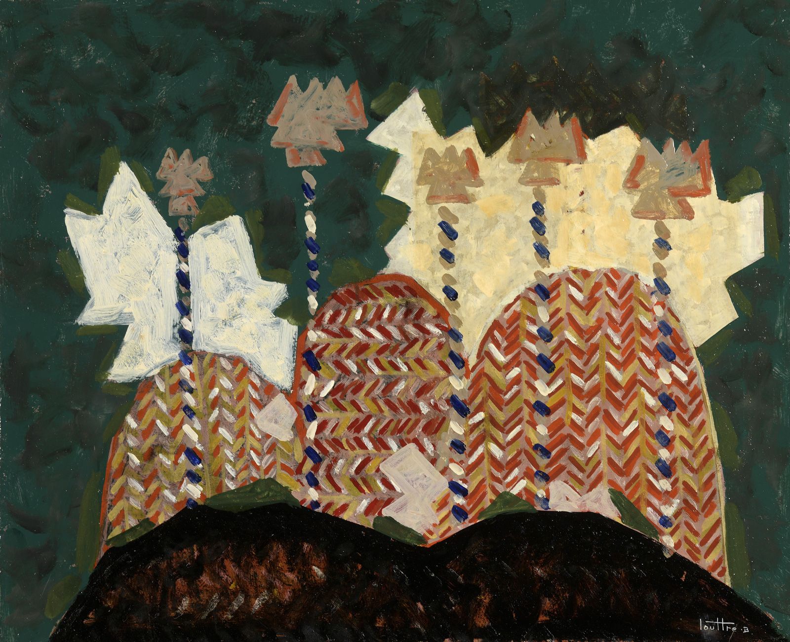 Null 沃尔夫拉姆(1926-2012)

山与花，1974年

布面油画，右下方有签名，背面有题名和日期。

60 x 60厘米

证明：阿姆斯特丹Kuns&hellip;
