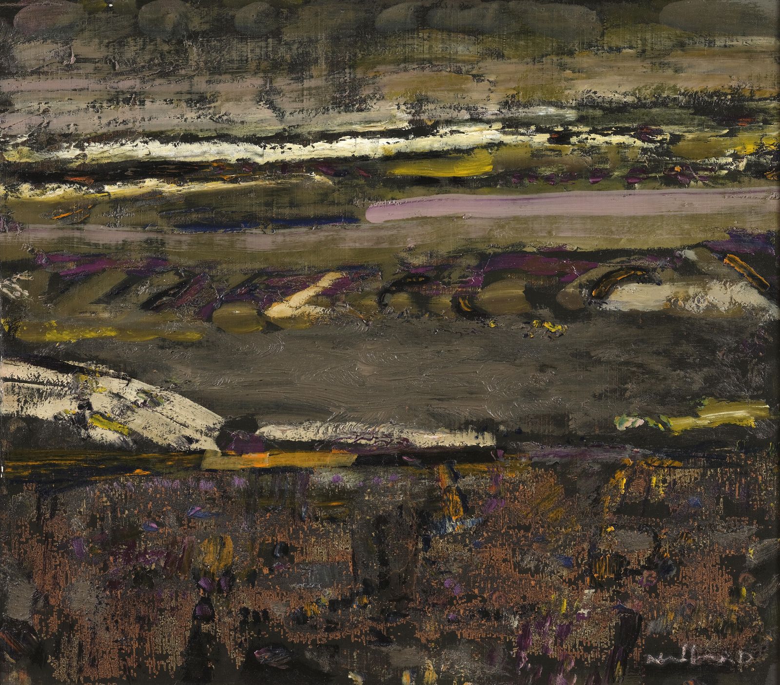 Null 路易斯-纳拉尔(1918-2016)

泥底

油画，右下方有签名，背面有题款。

35.5 x 40.5厘米

证明：阿姆斯特丹Kunsthande&hellip;