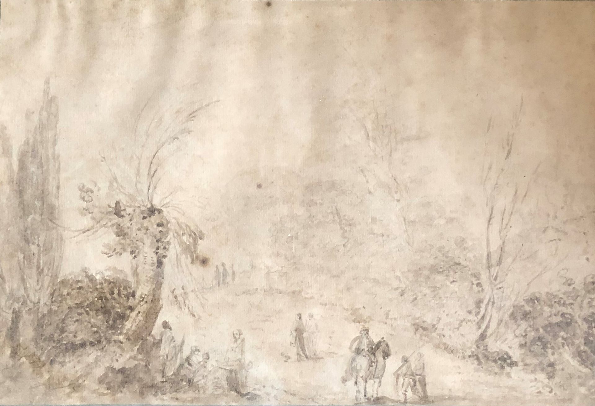 Null Ecole française du XVIIIe siècle

Promeneurs dans un bois

Plume et encre b&hellip;