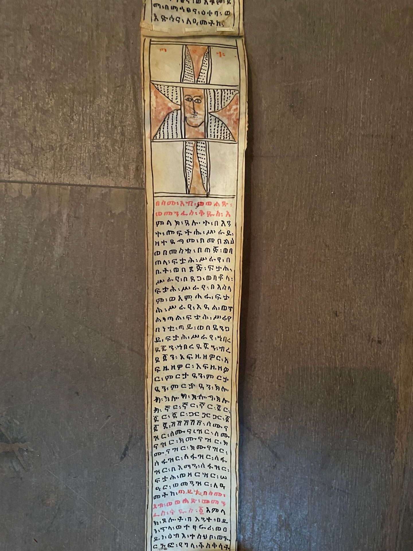 Null 2 Gebetsbücher. Äthiopien. 

Eine mit Holzgeschirr.