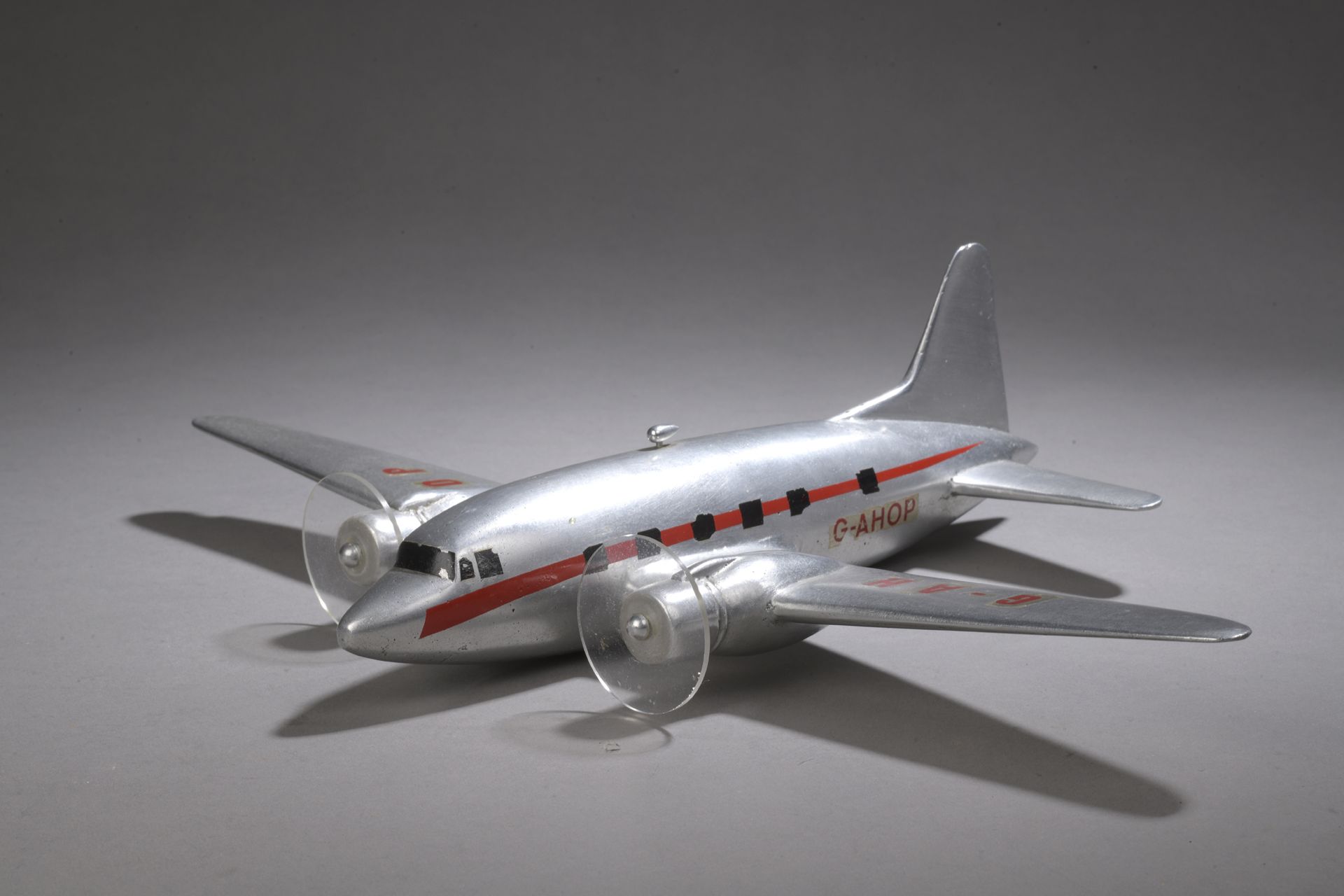 Null REDUCED MODEL OF A TRAVEL AGENCY AIRCRAFT featuring a twin-engine cast alum&hellip;