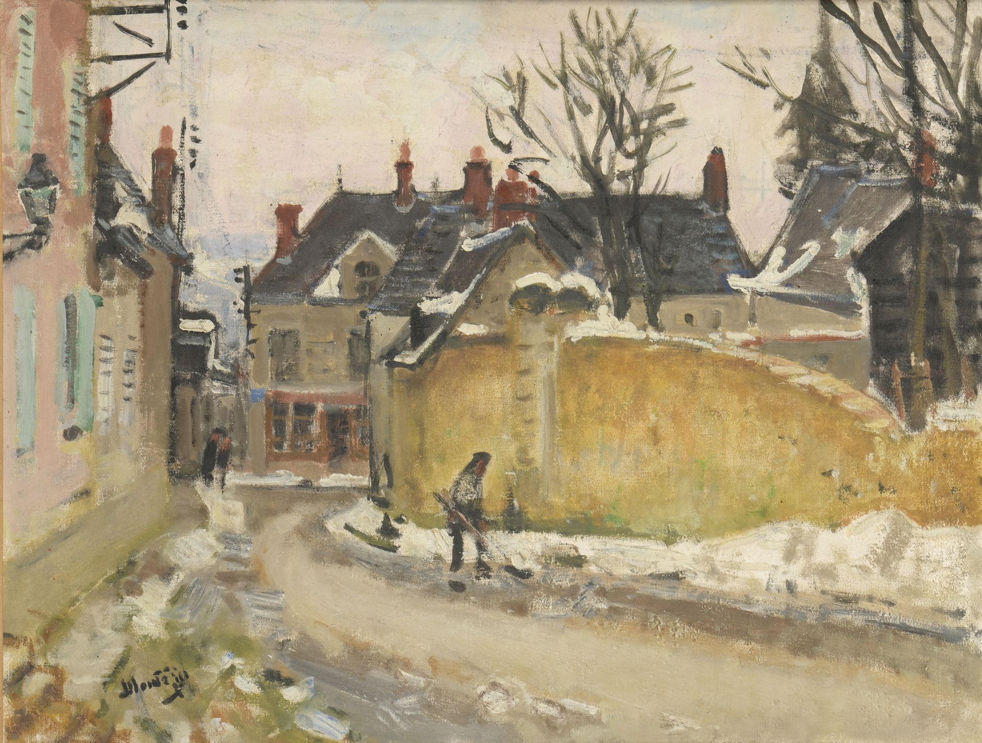 Null Pierre Eugène MONTEZIN (1874-1946)

Snowy village street

Oil on canvas.

S&hellip;