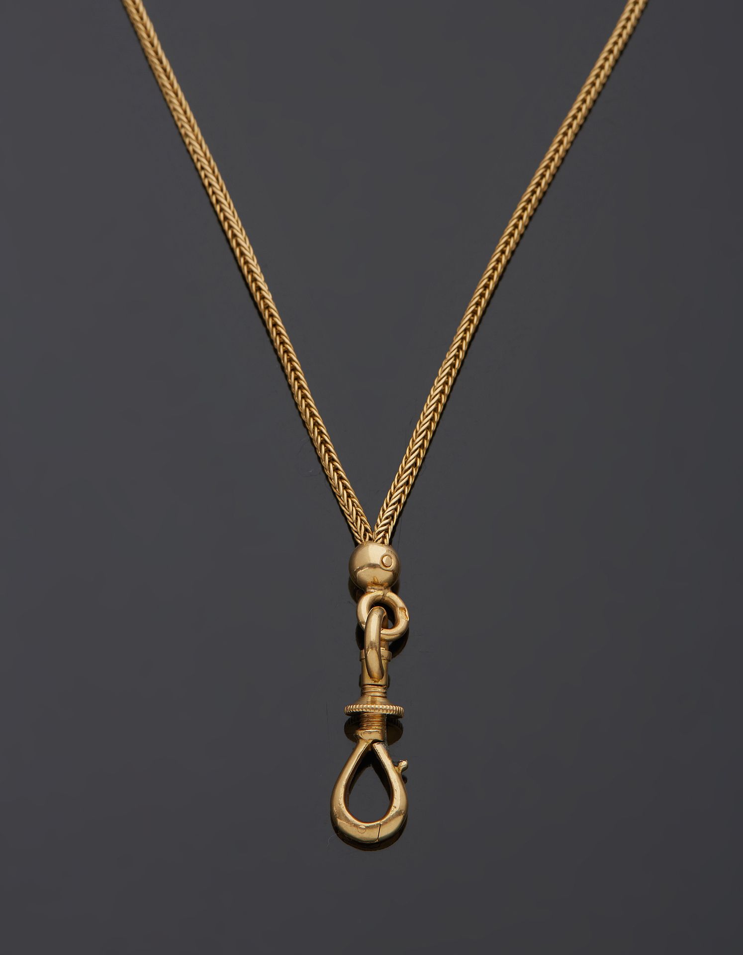 Null Long necklace in 18K yellow gold 750‰, column link.

L. 150 cm Gross weight&hellip;