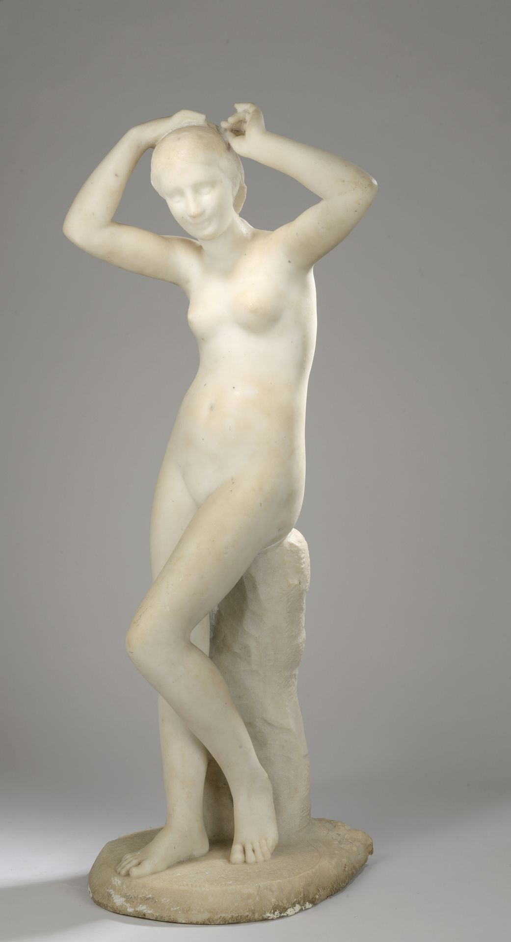 Null Auguste SUCHETET (1854-1932)

Bather

White marble. 

Signed, located and d&hellip;
