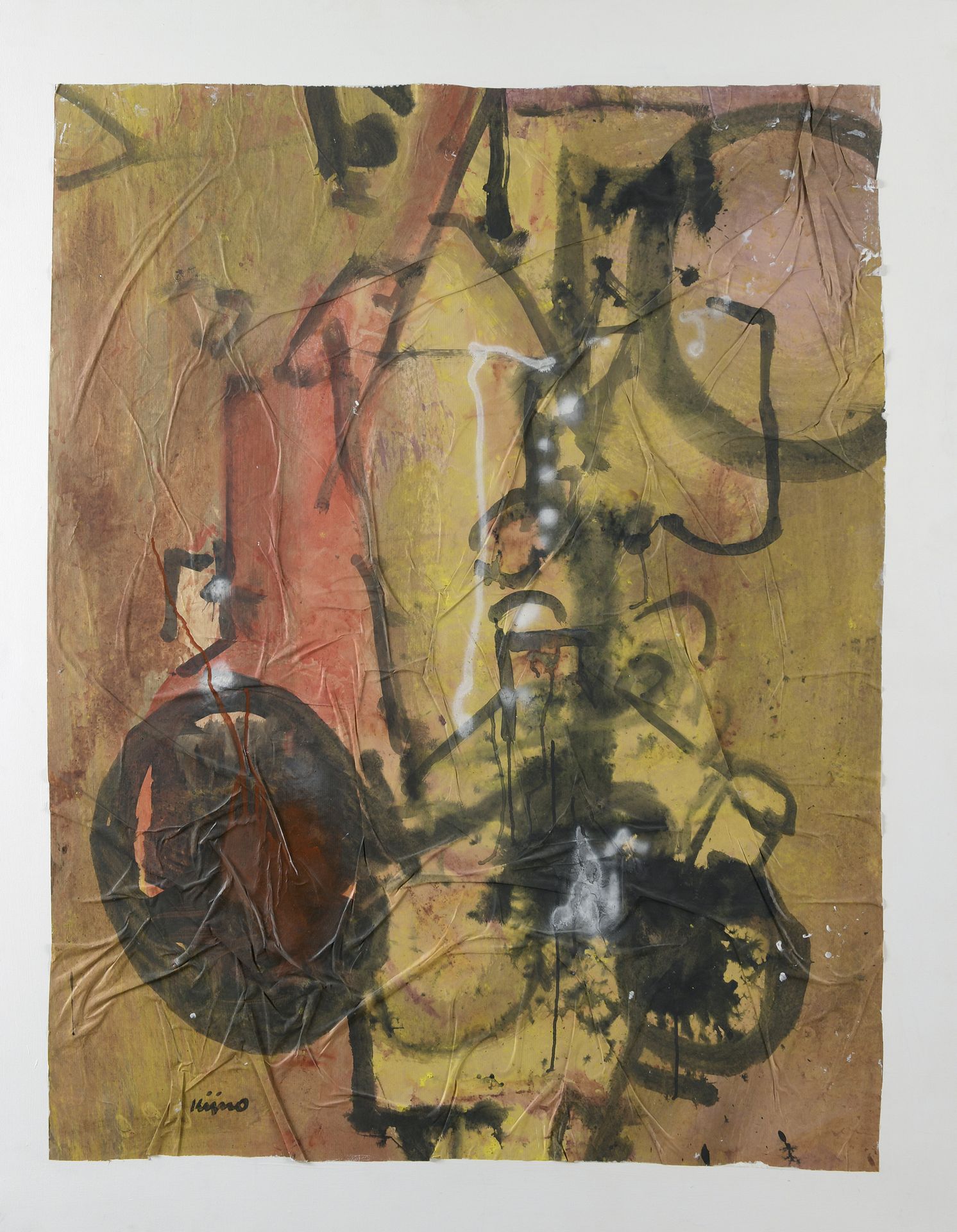 Null 拉迪斯拉斯-基诺(Ladislas KIJNO) (1921-2012)

摘自《肥沃的图标》系列，2003-2005年

混合媒体和喷涂在纸上，安装&hellip;