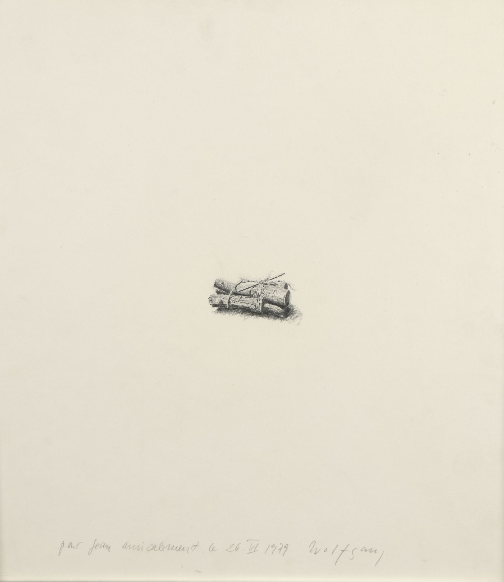 Null 沃尔夫冈-加夫根（生于1936年

无题》，1979年

纸上铅笔画，有签名，日期为1979年6月26日，并在底部注明。

35 x 31 cm