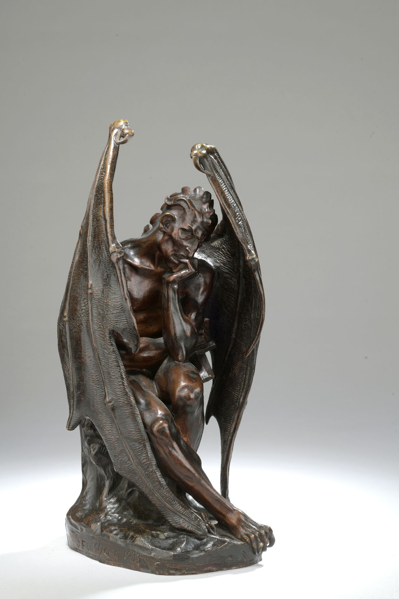 Null Jean-Jacques Feuchère (1807-1852)

Satan

Bronze à patine brune 

Signé et &hellip;