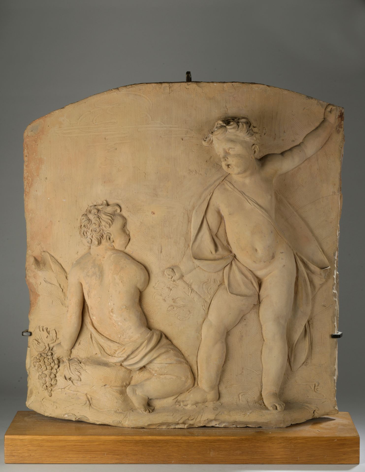 Null Italian school of the 18th century 

Putti harvesters

Terracotta relief H.&hellip;