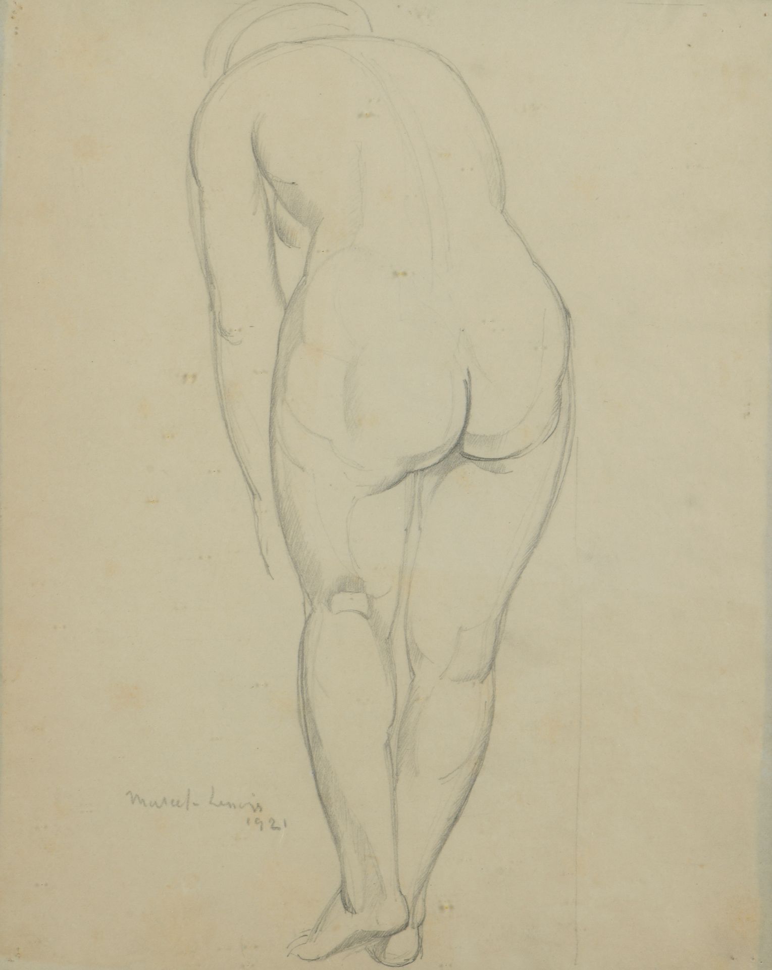 Null 
Marcel Lenoir (1872-1931)




Female nude from behind, 1921




Pencil



&hellip;