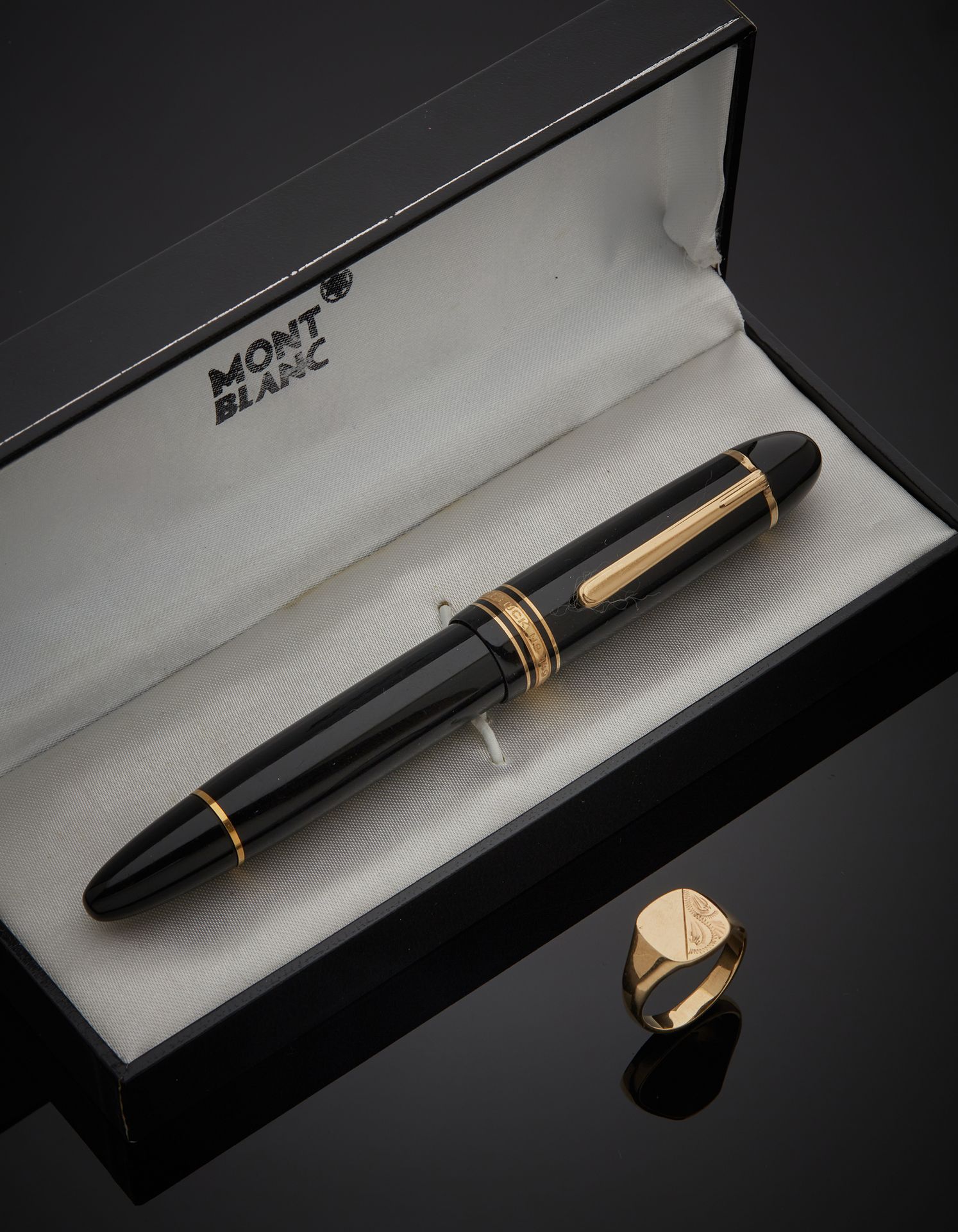 Null MONTBLANC - Meisterstuck fountain pen holder, the 14K gold nib 585‰, number&hellip;
