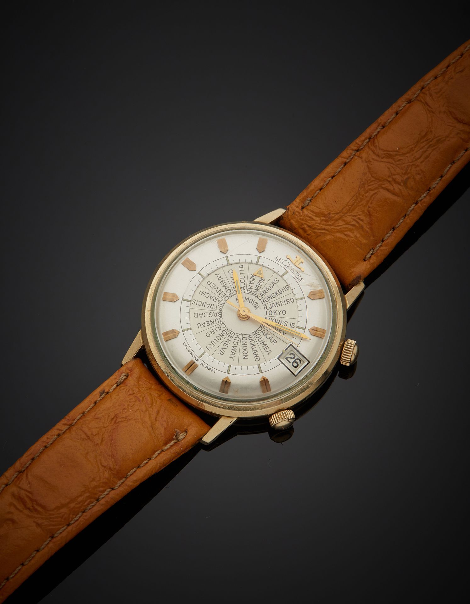 Null LECOULTRE - Reloj de pulsera de caballero chapado en oro, forma redonda, mo&hellip;