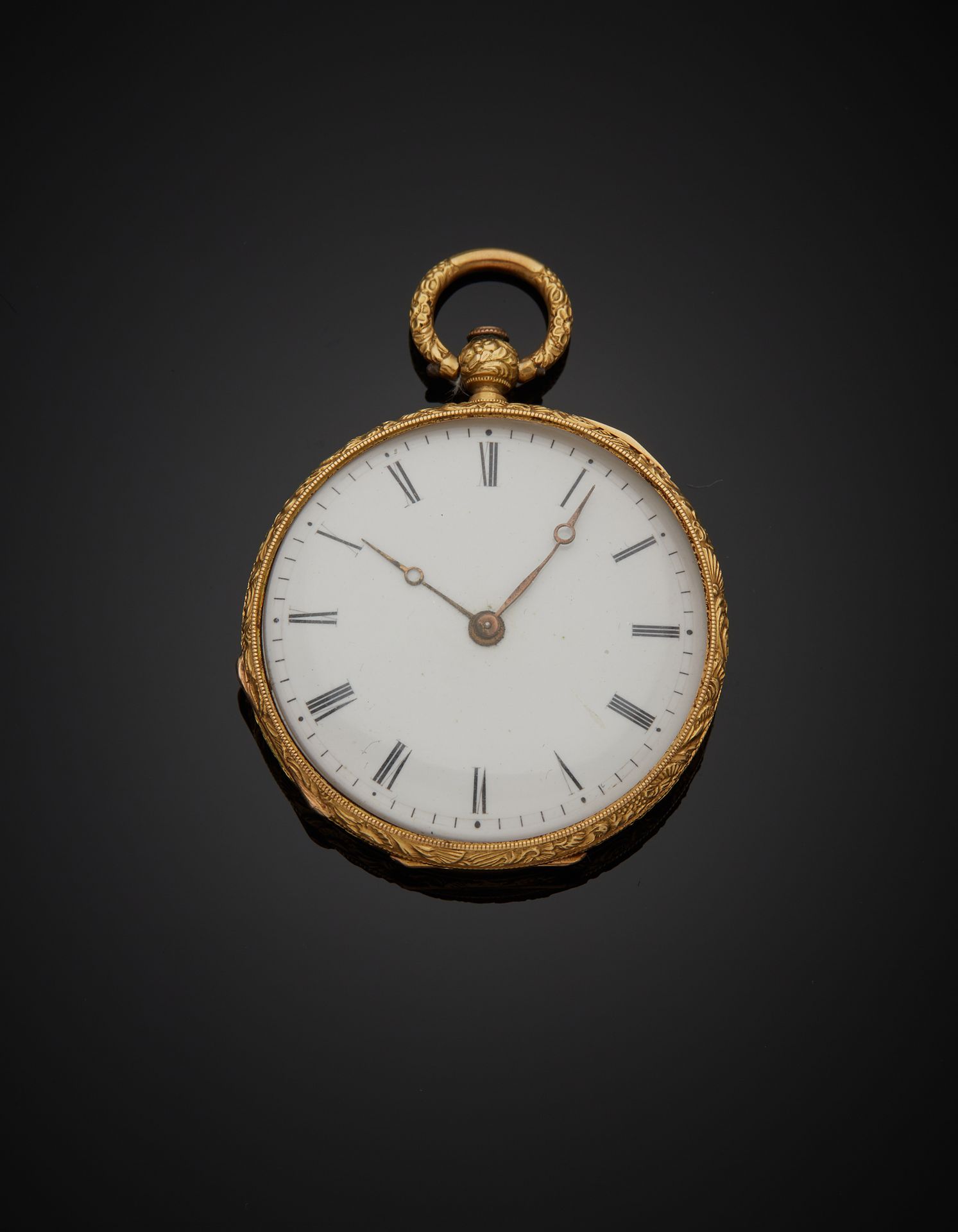 Null BAUTTE - Reloj de cuello de oro amarillo de 18 quilates 750‰, de forma redo&hellip;