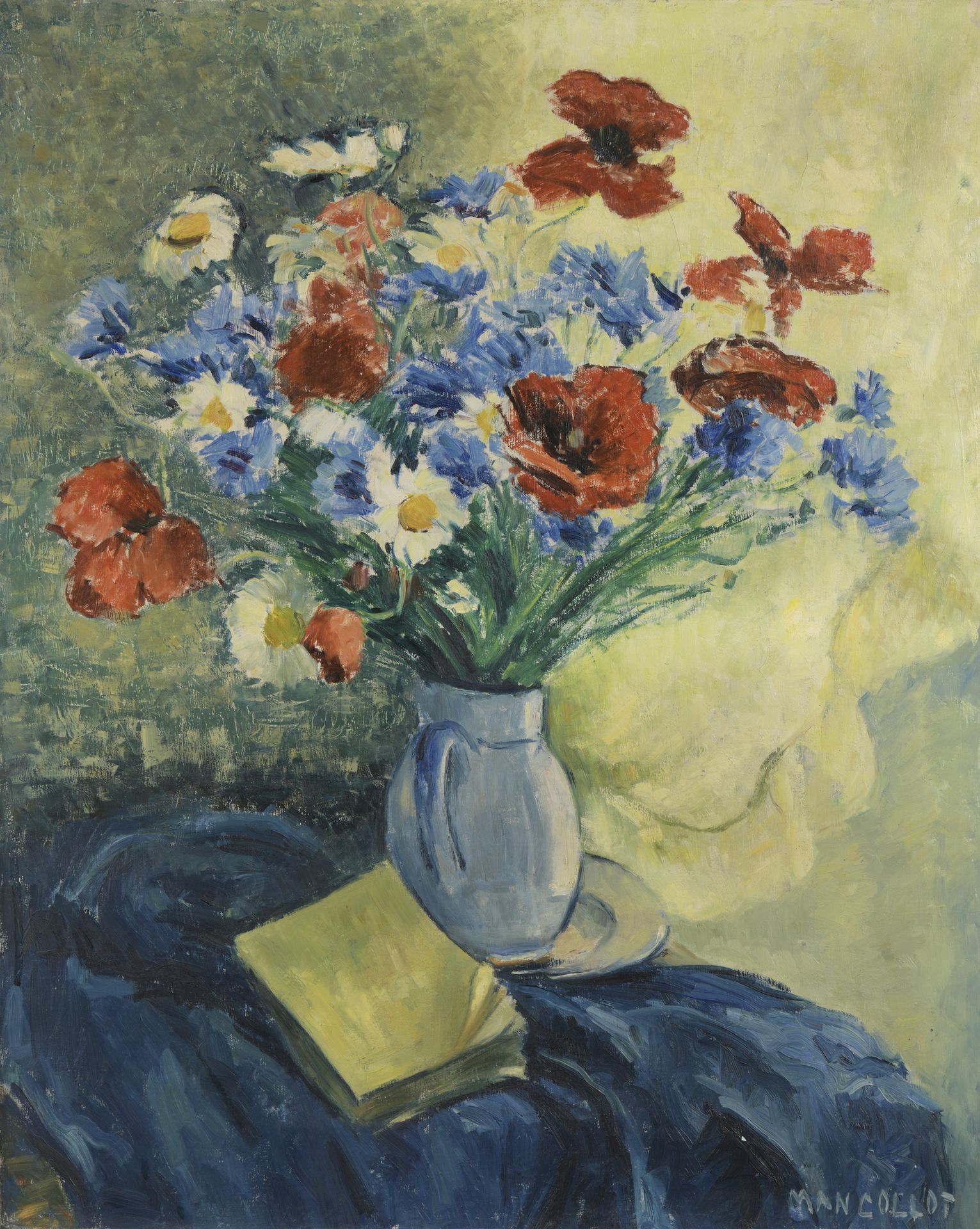 Null 芒克洛特(1903-1962)

一束花的静物

布面油画。

右下方有签名。

背面有一个沙龙标签。

85 x 70厘米