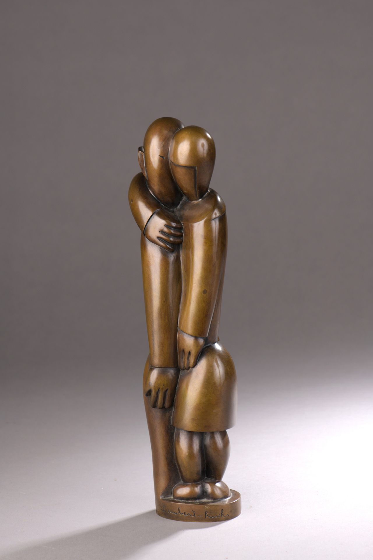 Null 让-兰伯特-鲁克基(1888-1967)

恋人, 1923

鎏金青铜证明，带有细微的棕色铜锈。Plaine铸造厂的死后失蜡铸造，由Galerie &hellip;