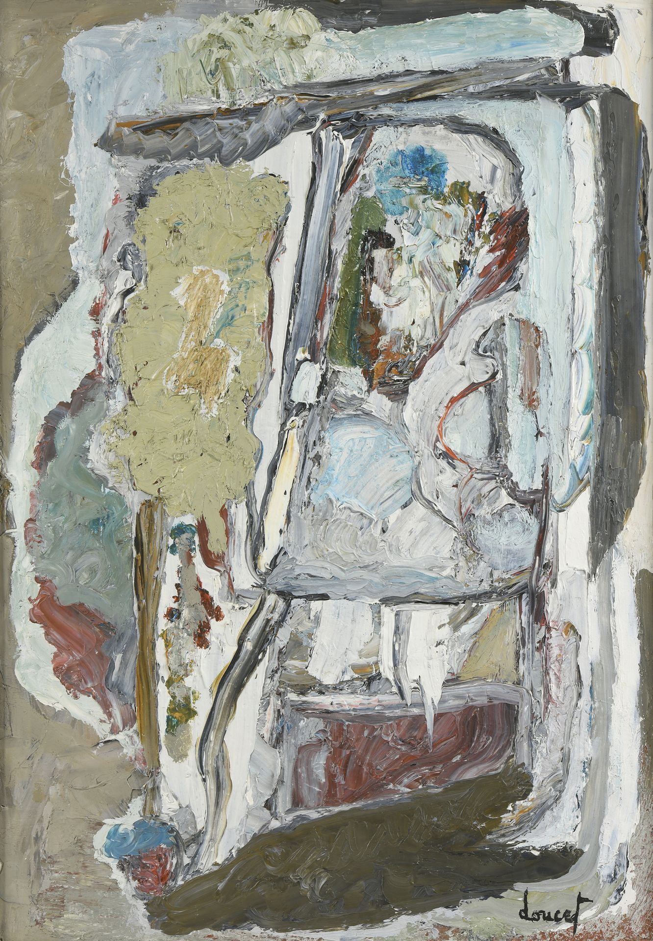Null Jacques DOUCET (1924-1994)

无题》，1966年

布面油画。

右下方有签名。

64 x 44 厘米