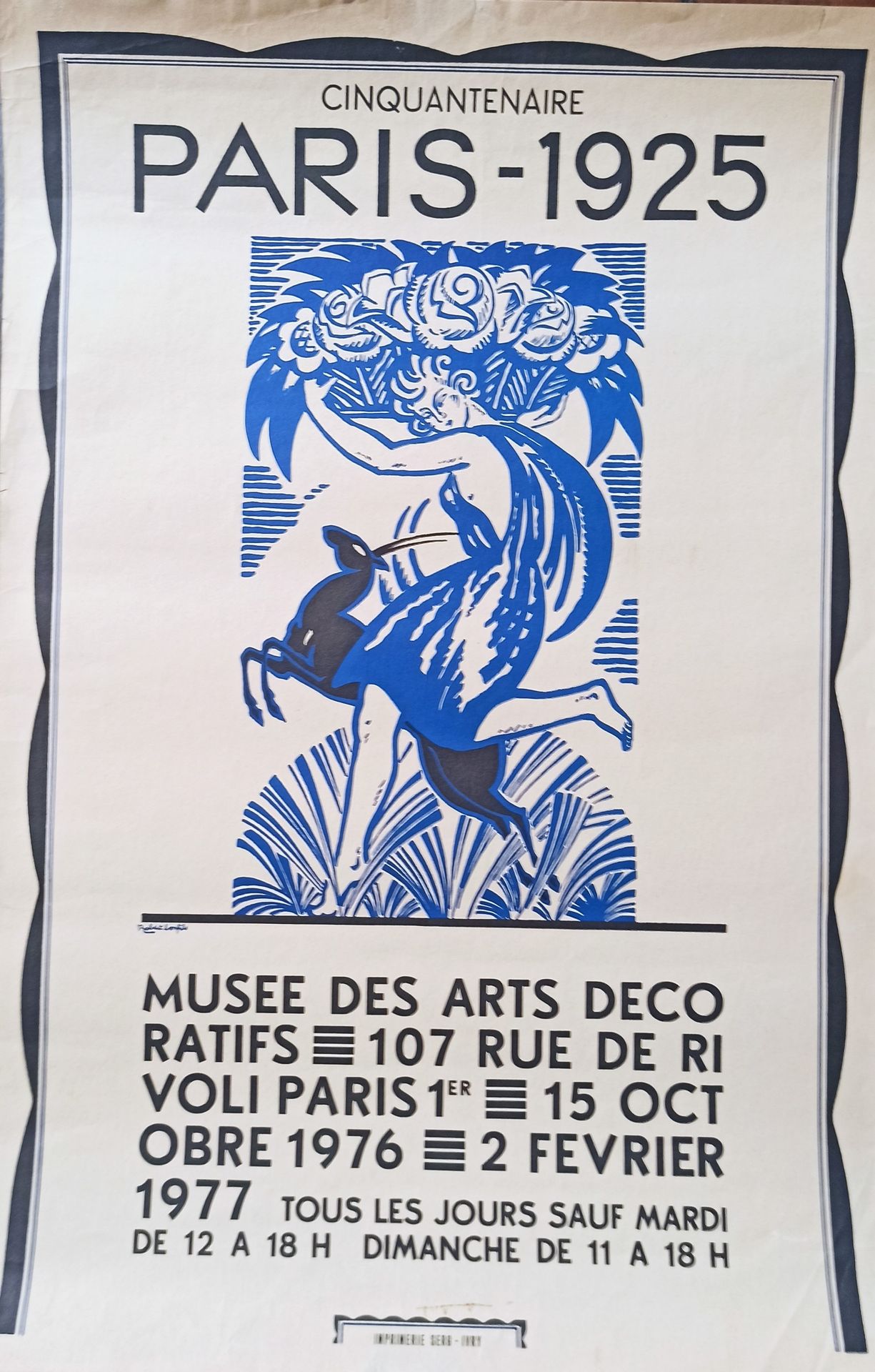 Null ROBERT BONFILS, nach 

Plakat zum Cinquantenaire PARIS -1925 im Musée des A&hellip;