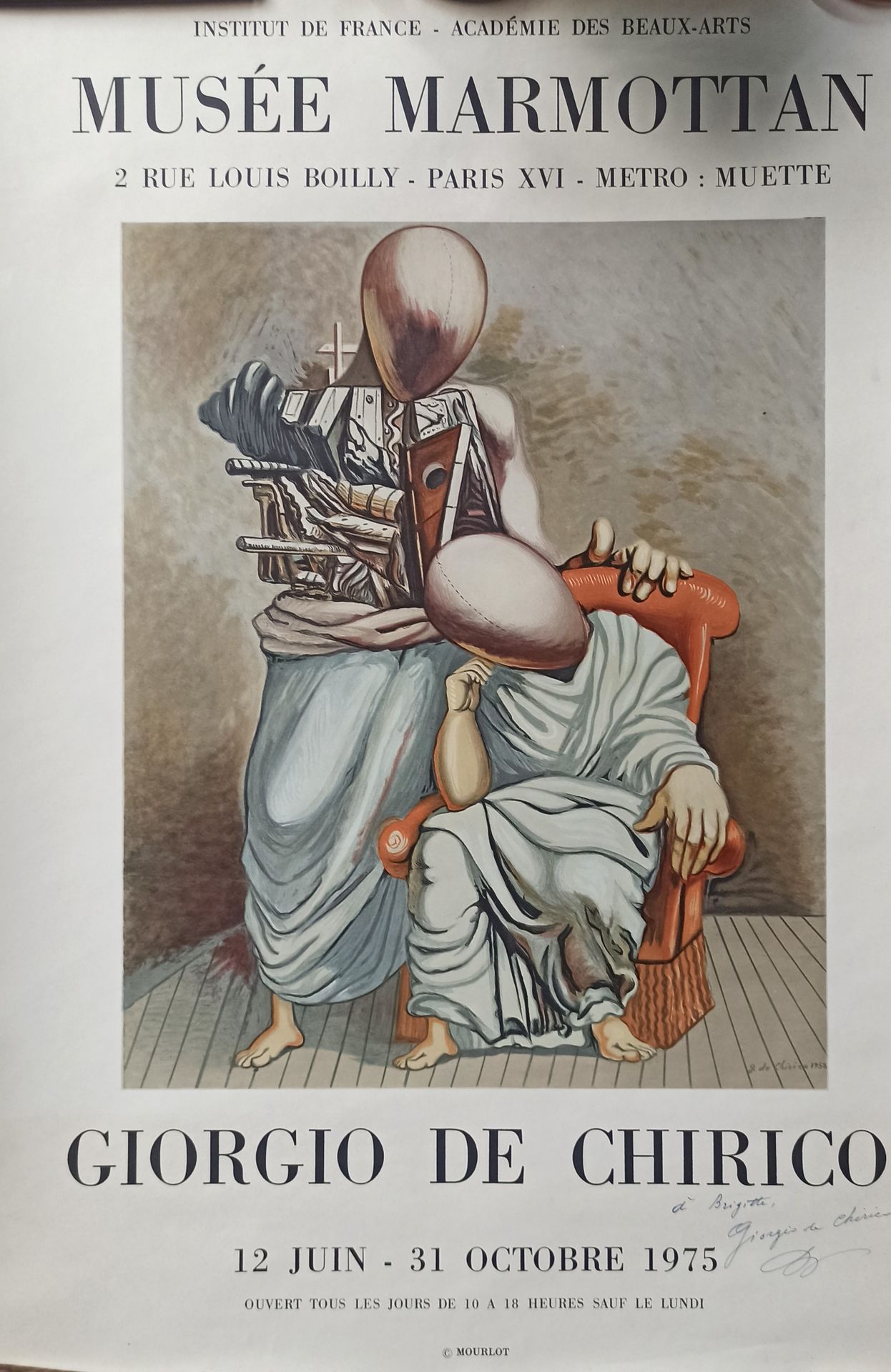 Null Affiche d'exposition sur Giorgio de Chirico au Musée Marmottan du 12 juin a&hellip;