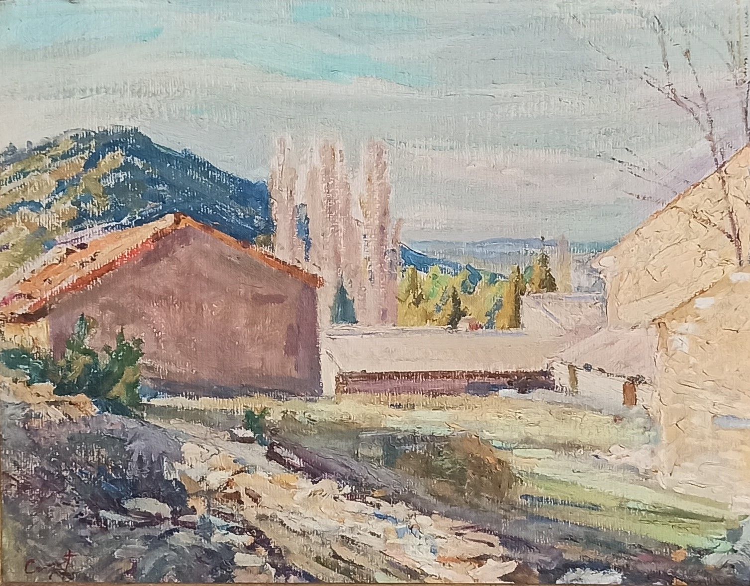 Null Maurice CROZET (1896-1978)

Village in the South of France

Oil on cardboar&hellip;