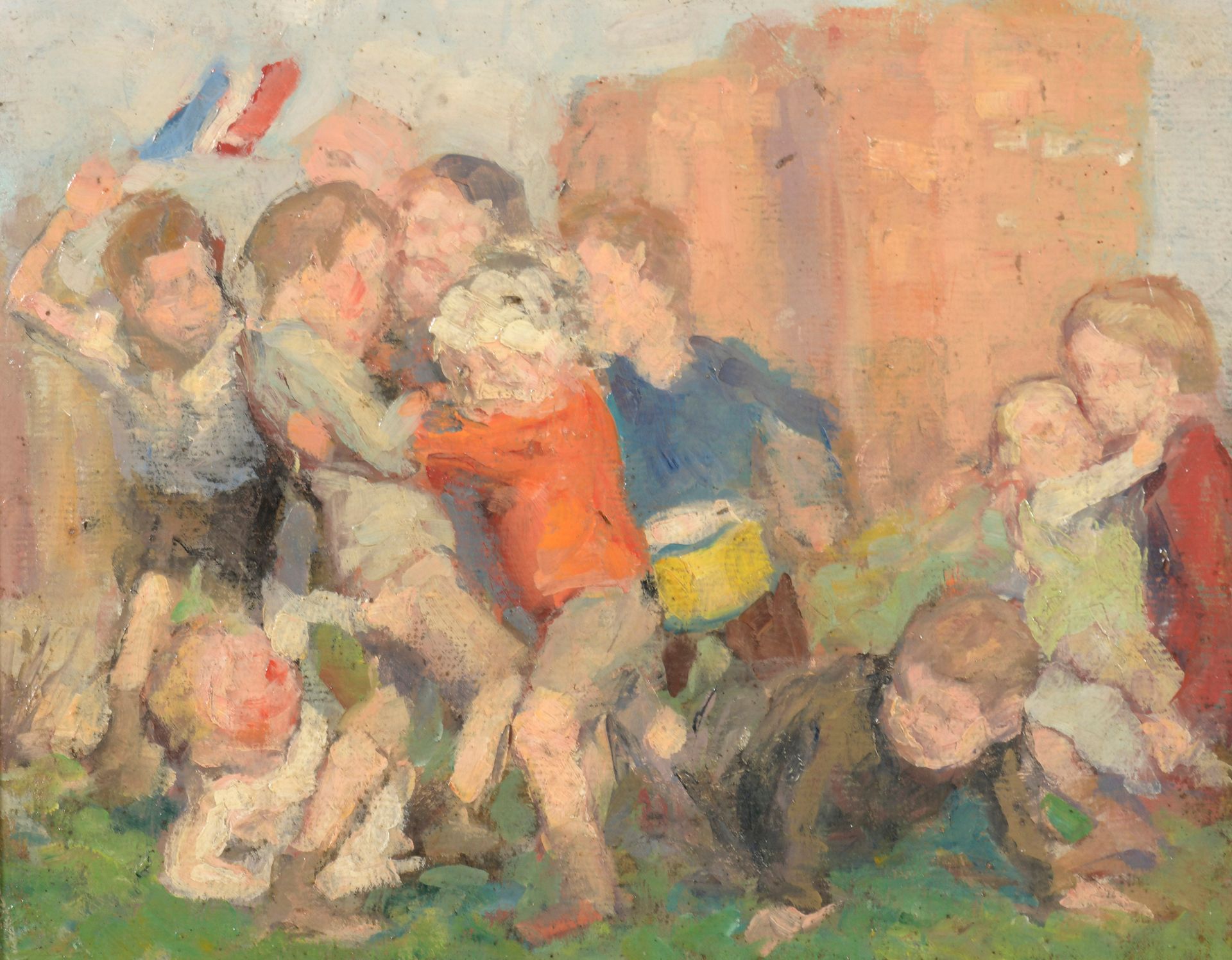 Null 十世纪的学校

斗争

布面油画。

21 x 26 cm