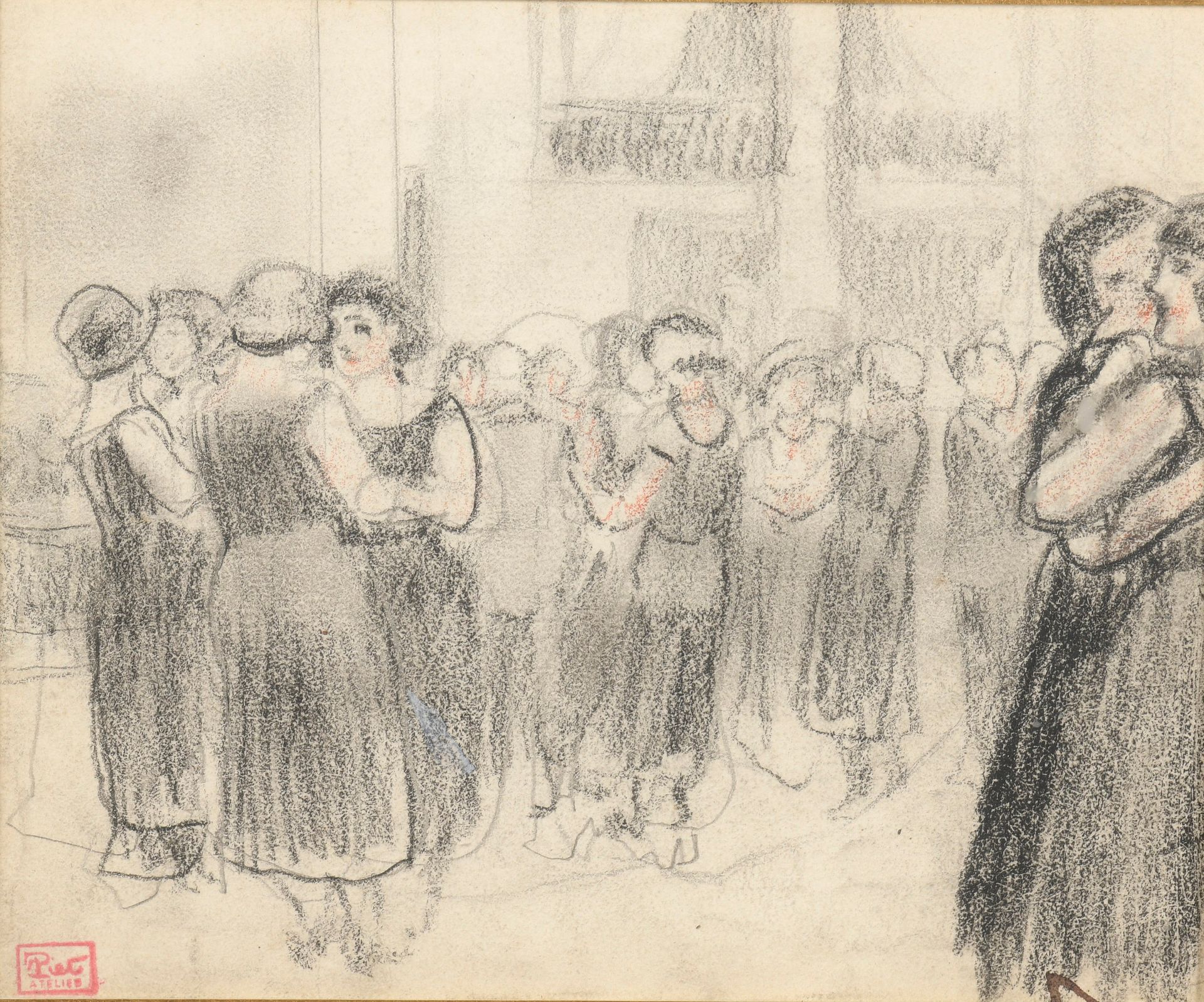 Null Fernand PIET (1869-1942)

The ball

Charcoal and red chalk on paper.

Stamp&hellip;