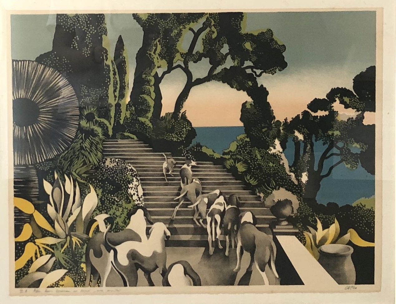 Null 亨利-库埃克（1929-2017）

- Les chiens，石版画，右下角签名，左下角注明E.A。

- 丛林中的男人，石版画，右下角有签名，左下&hellip;