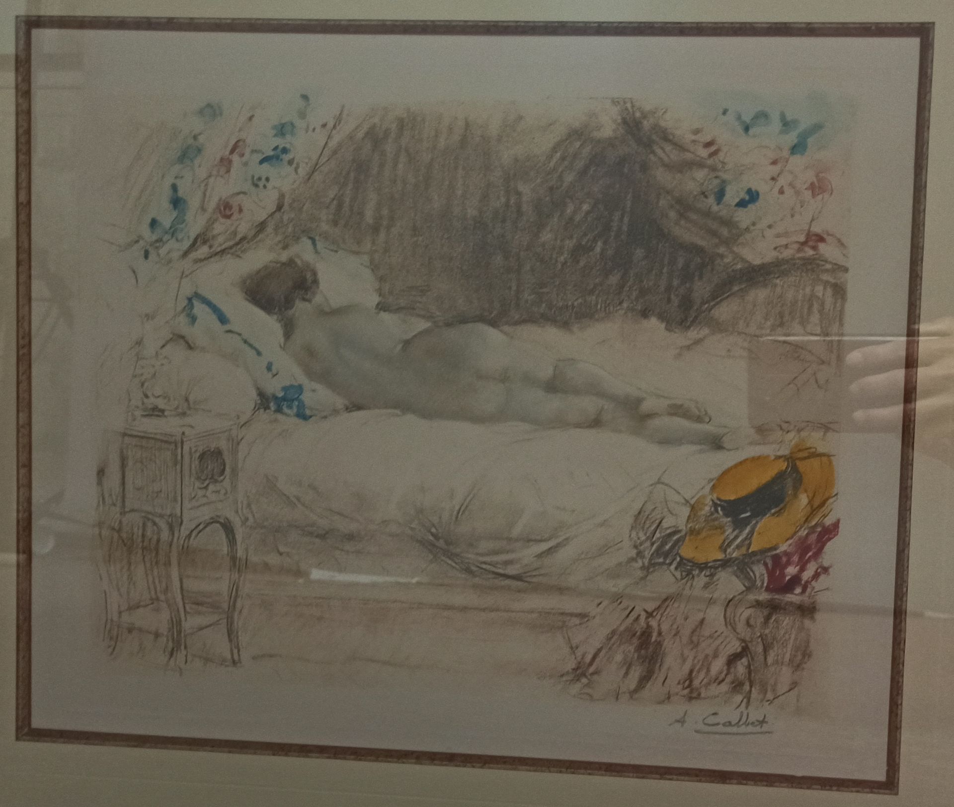 Null Lot comprenant : 



Antoine CALBET (1860-1944)

La belle endormie

Gravure&hellip;