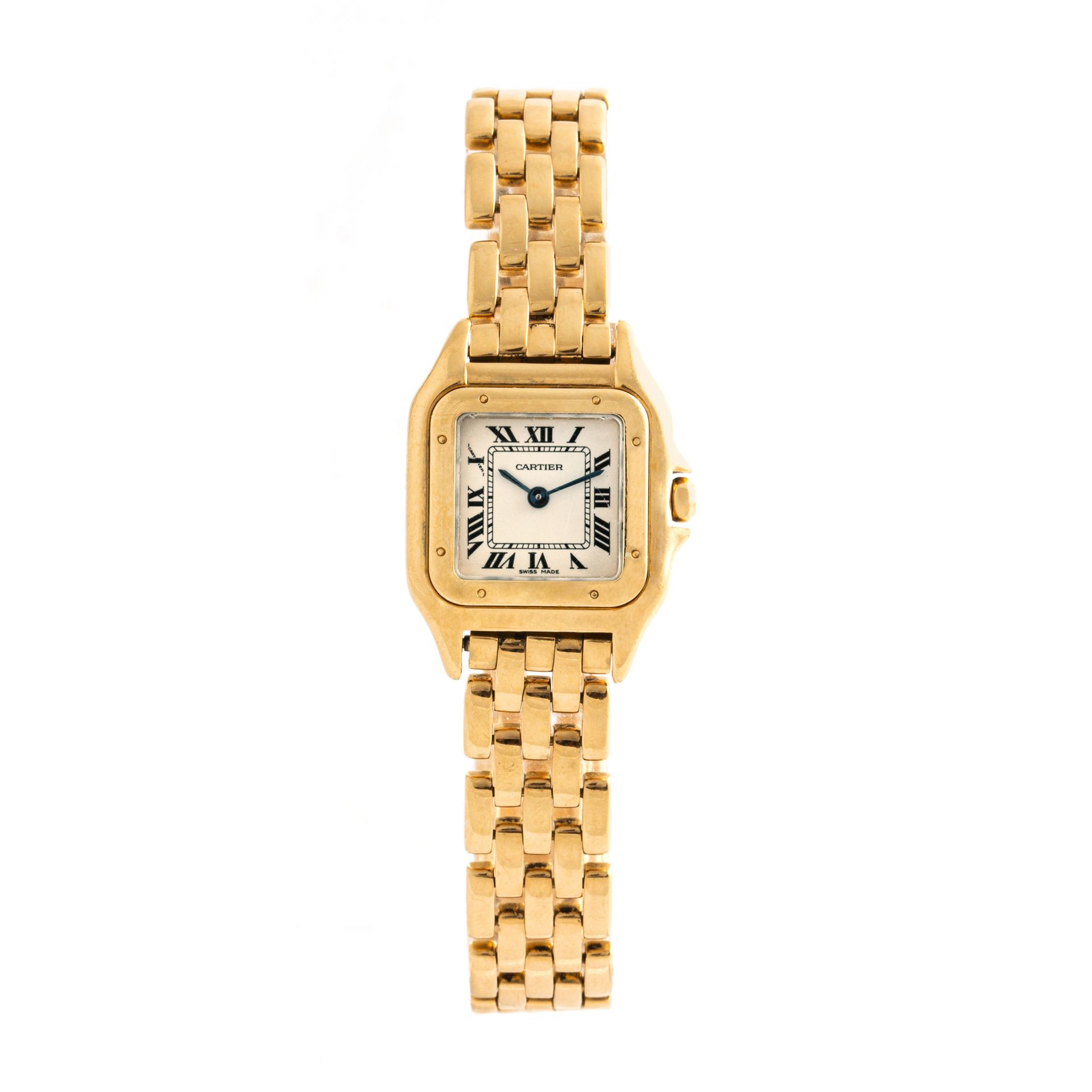 Null Cartier. Uhr aus 18 Karat Gelbgold 750‰, Kollektion Panthère, kleines Model&hellip;