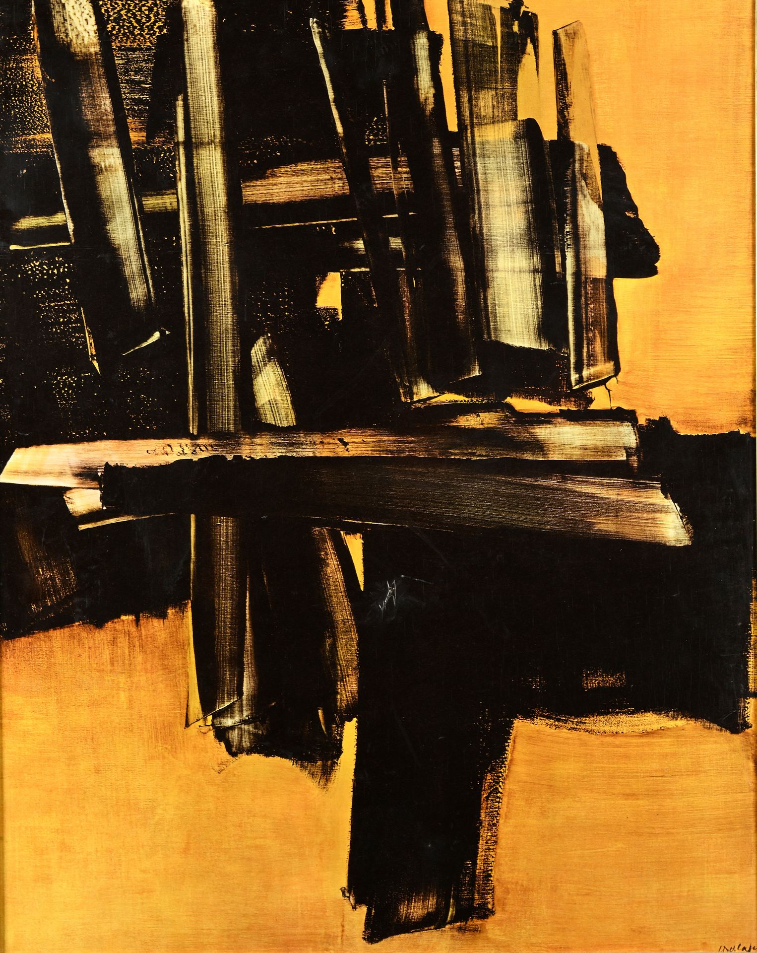 Null Nach Pierre SOULAGES (1919-2022).
Gemälde, 16. Juli 1961.
Farbige fotomecha&hellip;