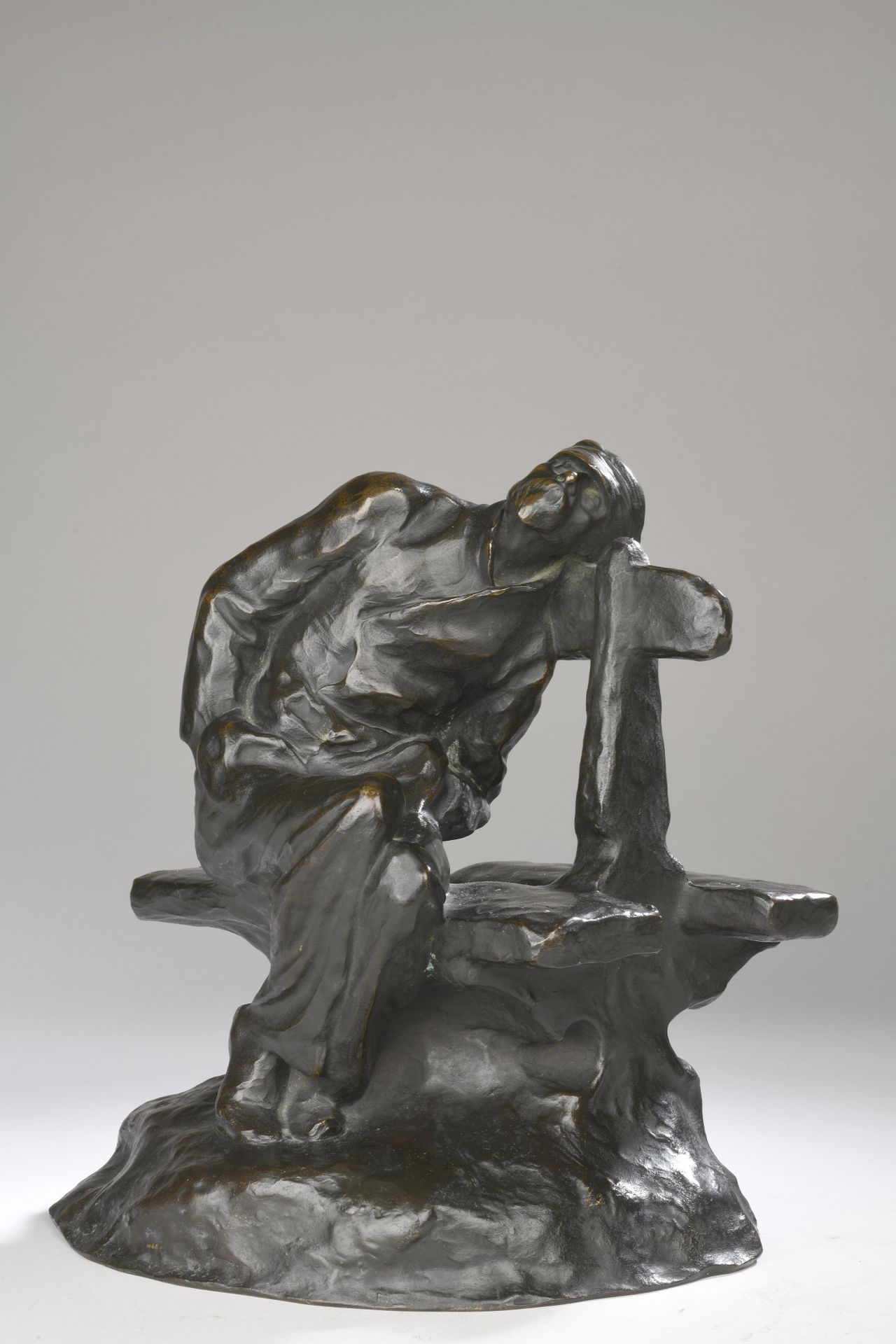 Null Maurice Maignan (1868-1946) 
A beggar
Model created circa 1897 
Bronze with&hellip;