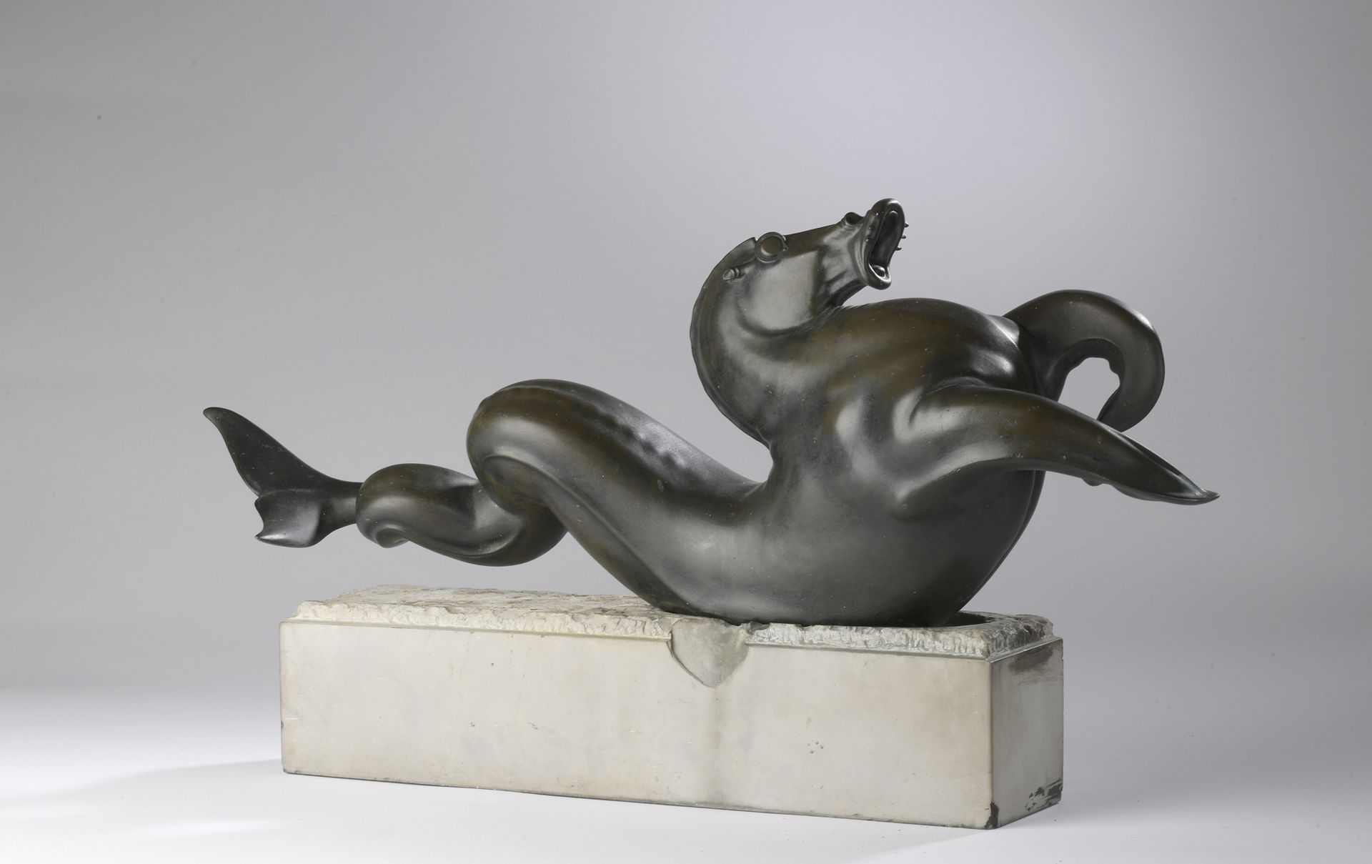 Null Marcel LOYAU (1895-1936)
Cheval marin, 1927
Épreuve en bronze à patine brun&hellip;