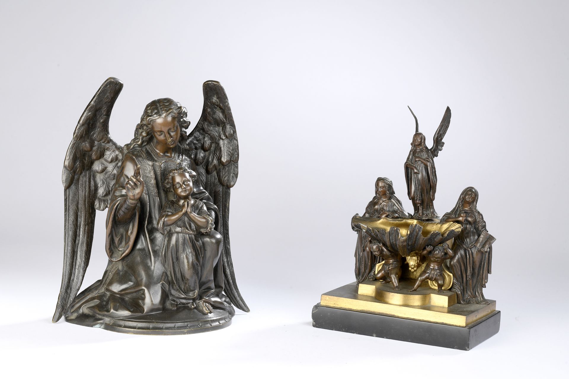 Null Travail FRANÇAIS fin du XIXe siècle
L’ange protecteur
Épreuve en bronze à p&hellip;