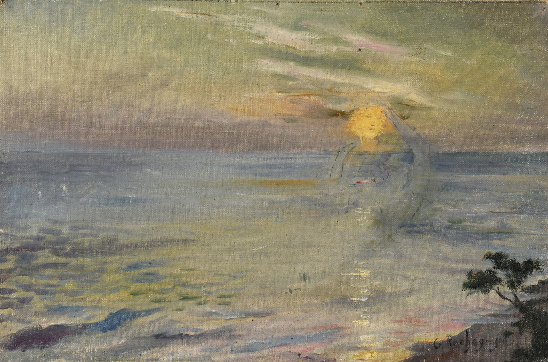 Null Georges Antoine ROCHEGROSSE (1859-1938)
La femme soleil
Huile sur toile mar&hellip;