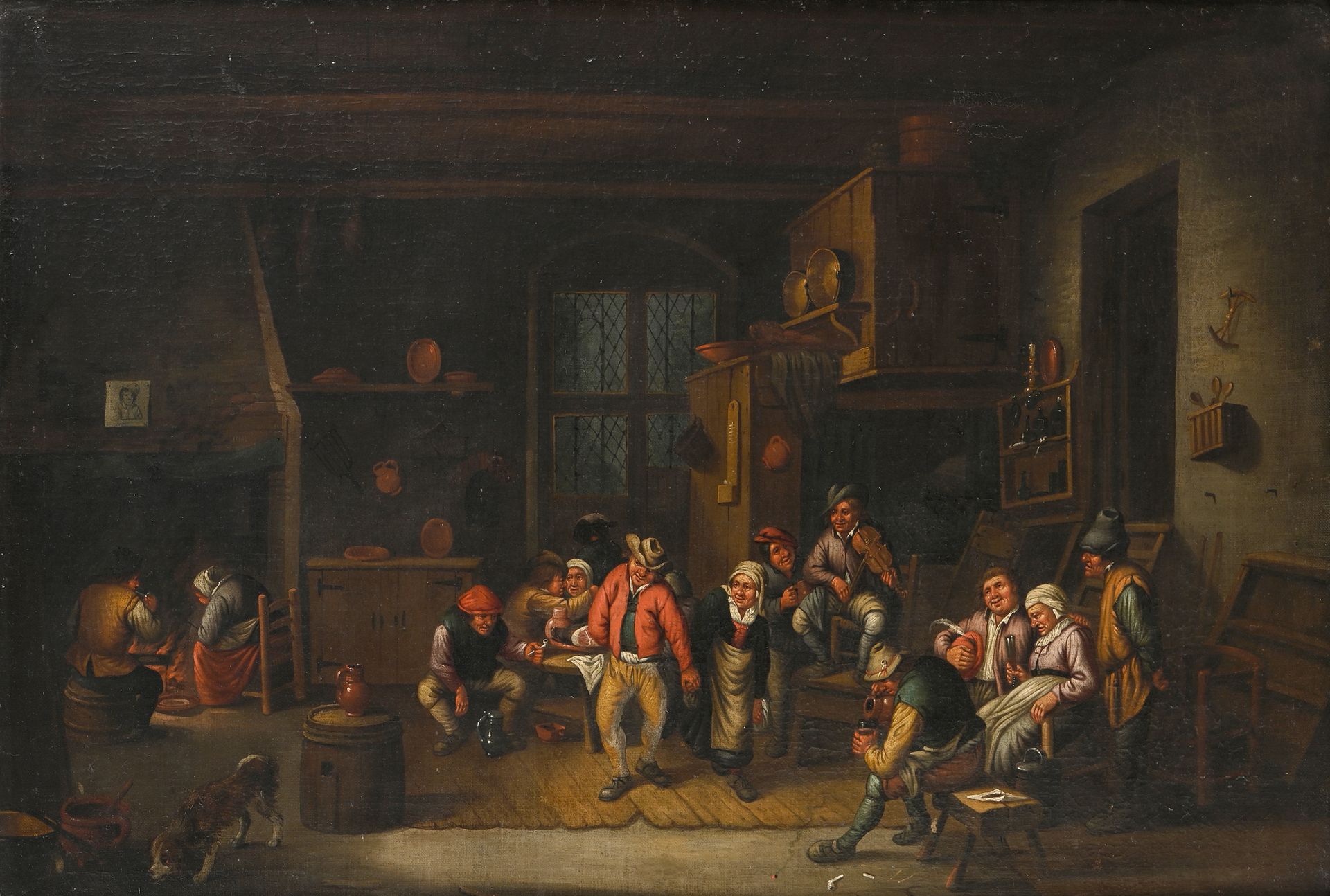 Null École FLAMANDE du XVIIIe siècle, suiveur de Gillis van TILBORGH
Scène de la&hellip;