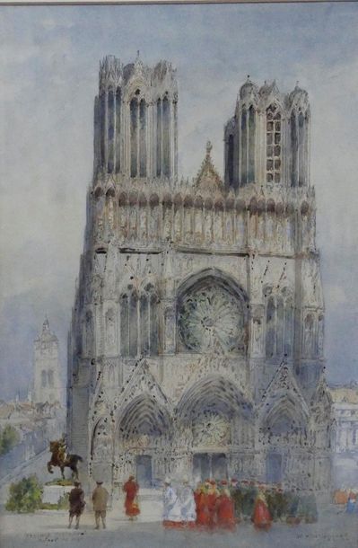 Null Ecole anglaise du XXème siècle
W. BILLGENOCH
La cathédrale de Reims avant l&hellip;